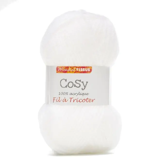 Sonderaktion Cosy Strickgarn 50m Weiß