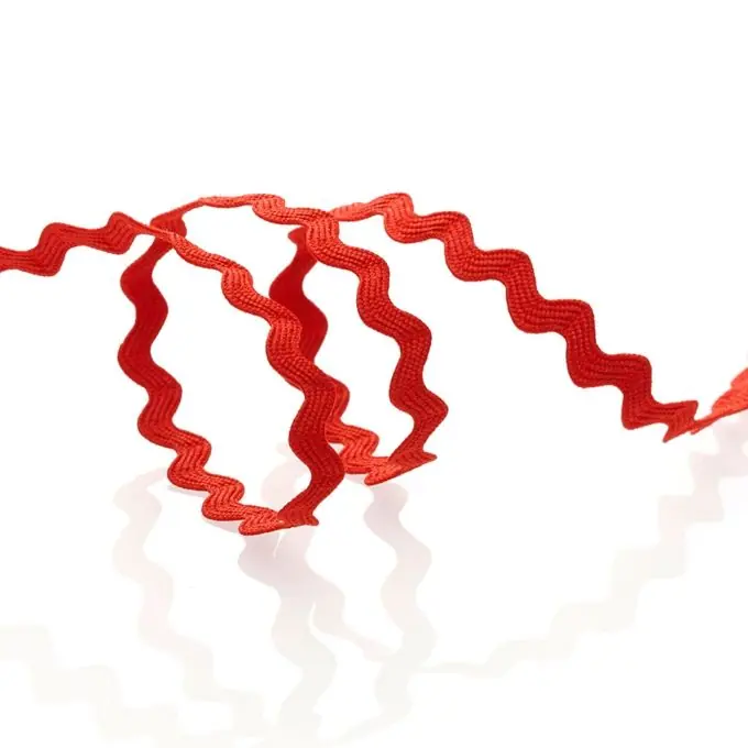 Zackenlitze, rot, 8 mm Solange Der Vorrat Reicht