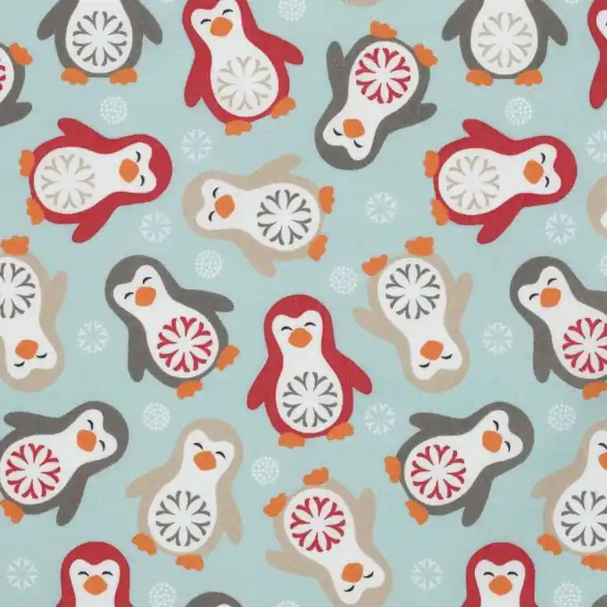 Finale Aktion Kinder Baumwollstoff Pingouin 160 cm Breite