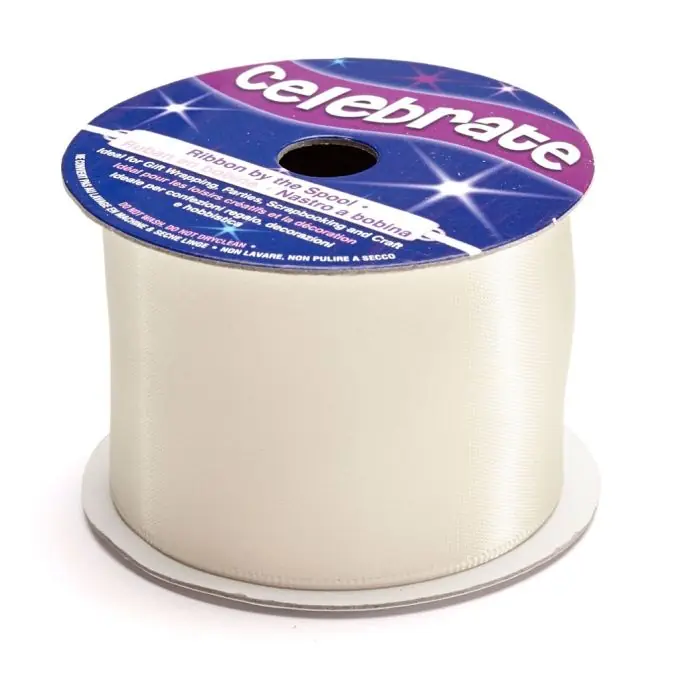 Satinbandspule, naturfarben, 38 mm Sonderaktion