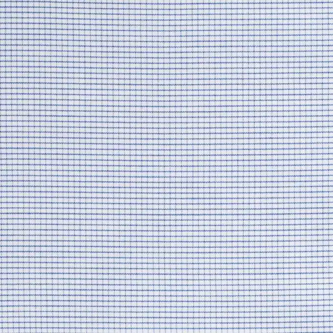 Preis Gesenkt Popeline-Stoff Mikro-Karos 145cm Laize Blau