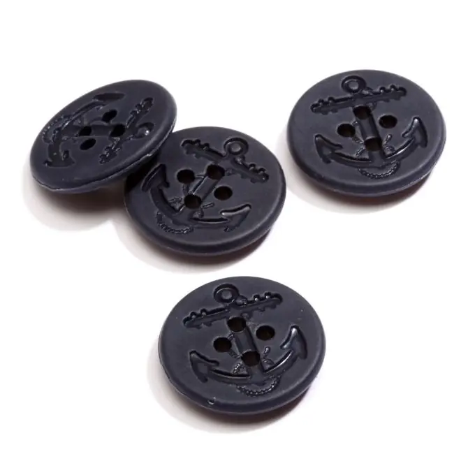 Marineanker 4-Loch Knopf 22mm Kostenloser Versand