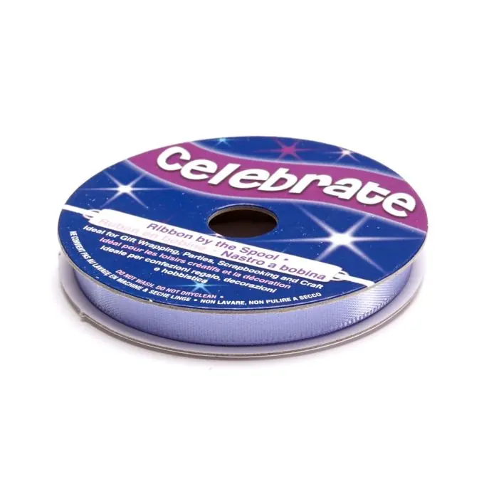 Günstig Satinbandspule, violett, 6 mm