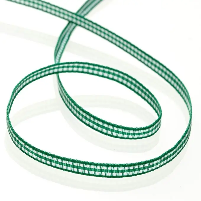 Preisknaller Vichy-Band 6mm grün – Dekorationsband