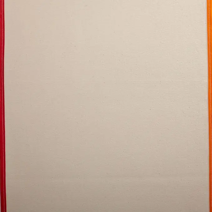 Ausverkauf Liegestuhlstoff mit farbigem Schrägband