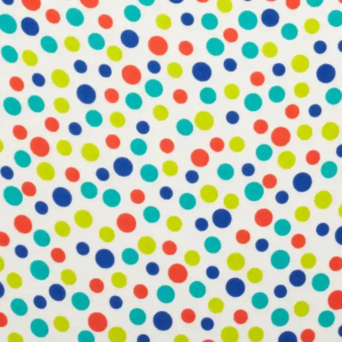 Viskosestoff bedruckt bunte Kreise 145 cm Breite Bestpreis