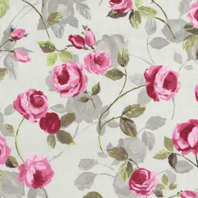Online Kaufen Bachette-Stoff Rosen 140 cm Breite