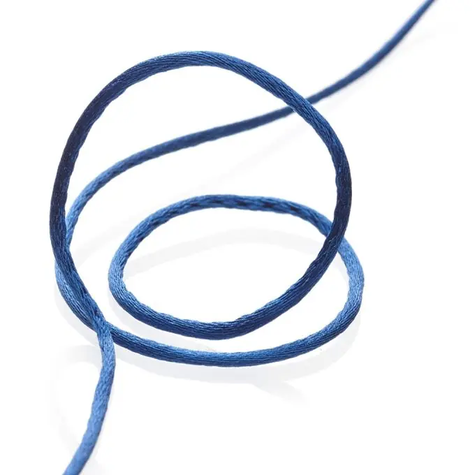 Billig Kordel, dunkelblau, 2 mm