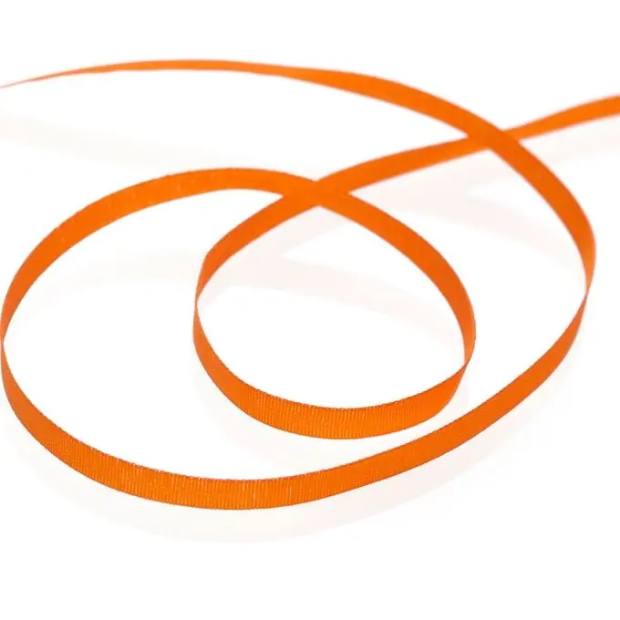 Bändchen zum Sticken, dunkelorange, 4 mm Günstig