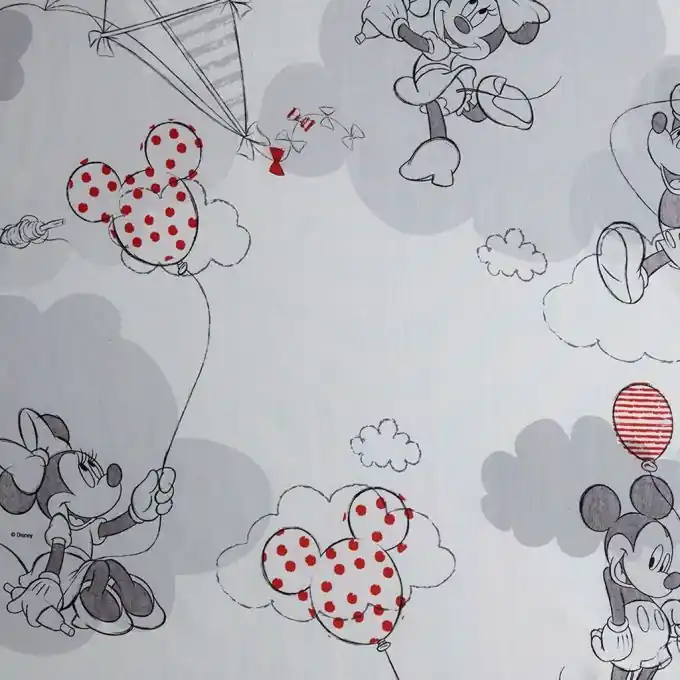 Billig Mickey & Minnie Baumwollstoff 140cm Breite