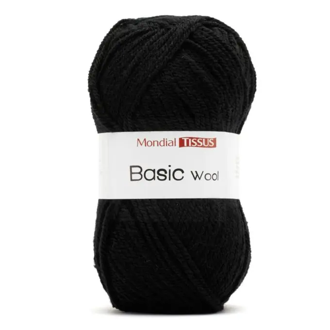 Sonderangebot Strickgarnknäuel Basic Wool, schwarz