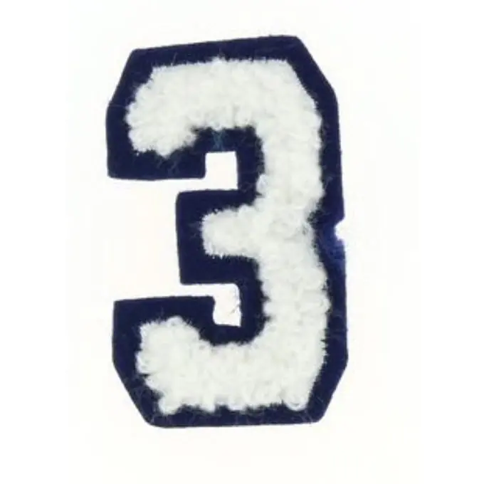 Neu Im Sortiment Bügelbild Zahl 3
