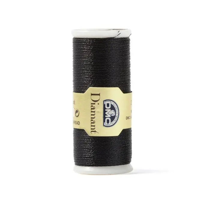 Meistverkauft Metallisiertes Stickgarn Diamant – Grau bis Schwarz