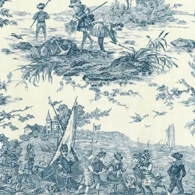 Neu Im Sortiment Wasserabweisender Stoff Histoire d’eau, 280cm Breite