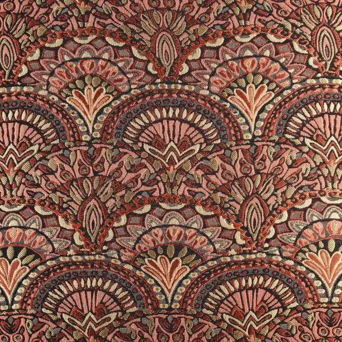 Mengenrabatt Folklorischer Jacquard-Stoff, 145 cm Breite