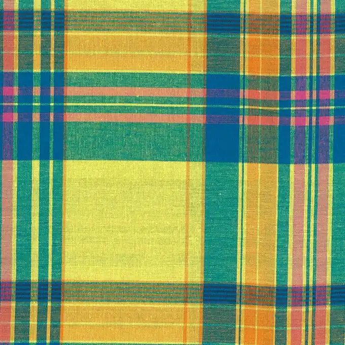 Neu Madras Baumwollstoff 160cm Breite