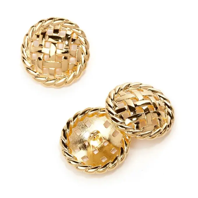 Durchbrochener Goldener 22mm Knopf Top-Angebot