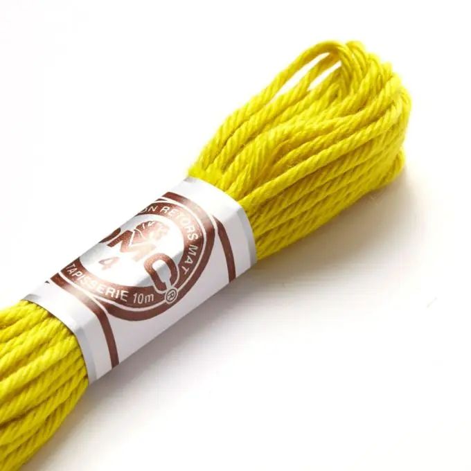 Handgefertigt Zwirnsfaden für Stickerei, mattes Grün – COL 2144