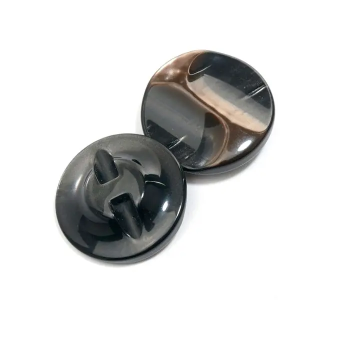 Pion-Knopf 27 mm Braun Meliert Preiswert