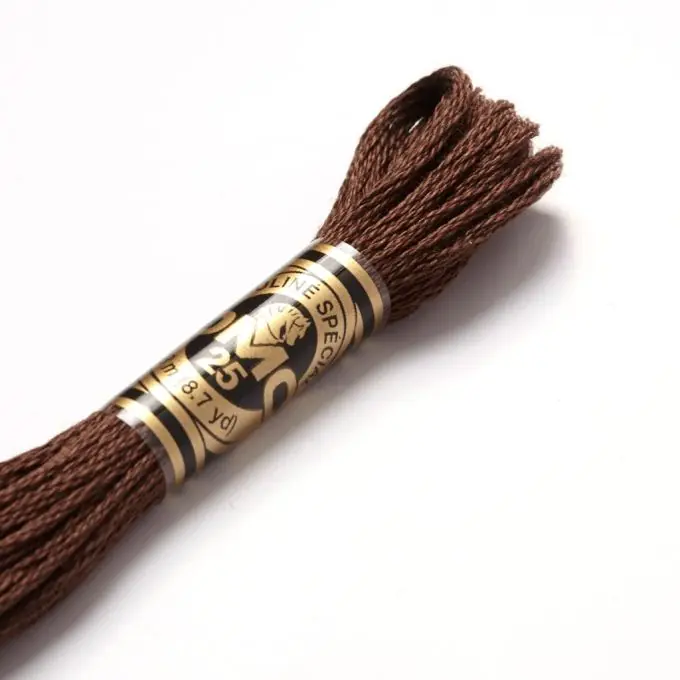 Schneller Versand Mouliné-Faden für Stickerei – Brauntöne – COL 838