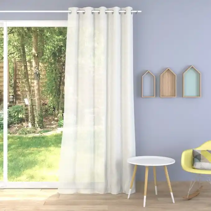 Gardinen einfarbig meliert, extra breit Neu