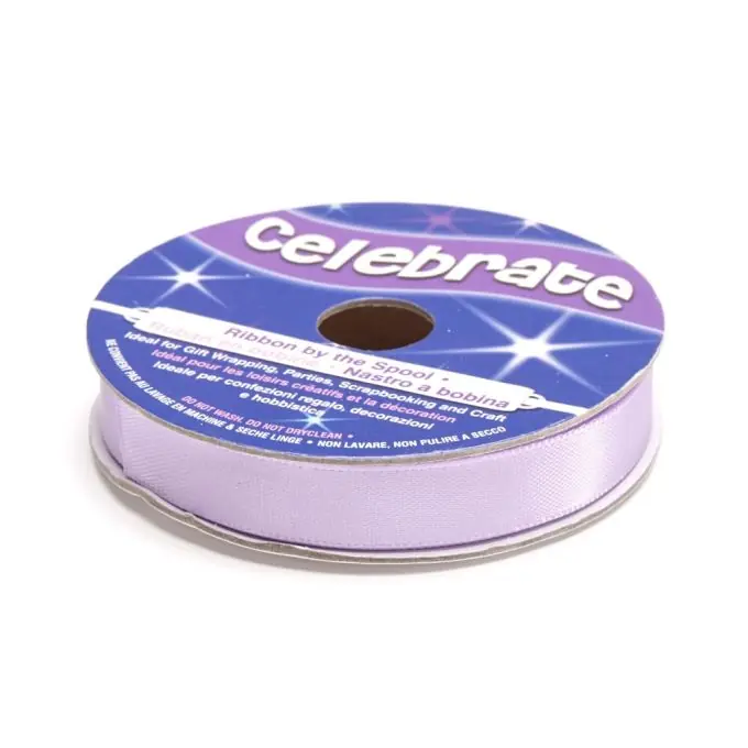 Satinbandspule, violett, 9 mm Neuheit