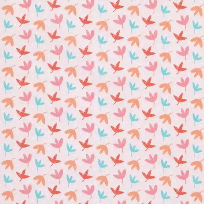 Bedruckter Baumwollstoff Blätter 160cm Breite Preisknaller