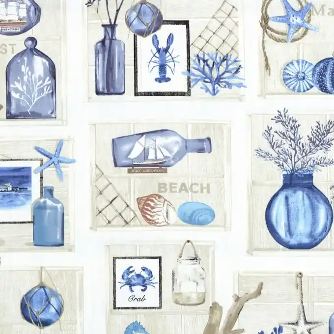 Maritimer Baumwollstoff Dick 137 cm Breite Limited Edition