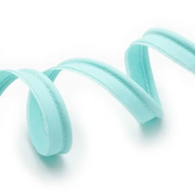 Kostenloser Rückversand Paspeln für alle Textilien, türkis, 15 mm