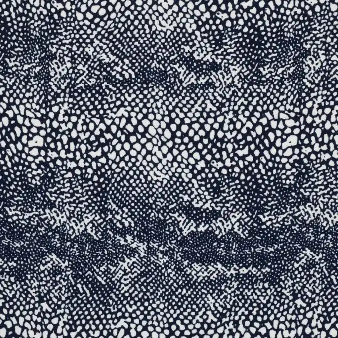Marine-Weißer Mousselin-Stoff Tierhaut-Optik 145cm Heißes Angebot