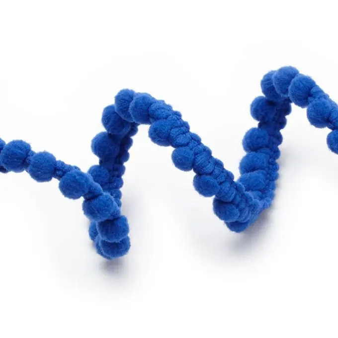 Borte Pompon 5mm Königsblau Schnäppchen