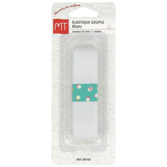 Gewebtes Gummiband, 25 mm – Weiß Bestseller