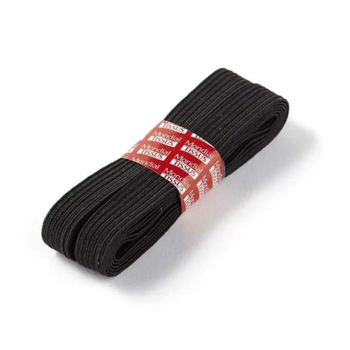 Flaches Gummiband 9 mm – Schwarz Jetzt Bestellen
