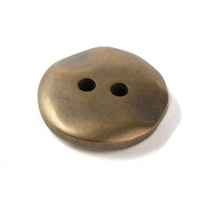 Metallic-Knopf Ø40mm Bronze-Farbe Echt