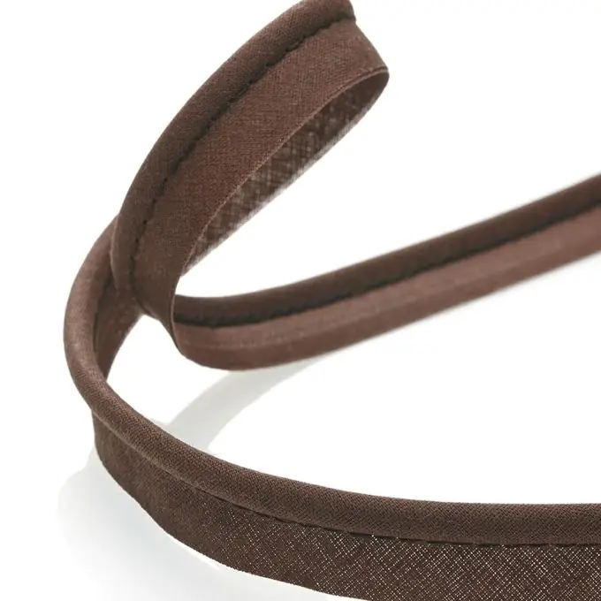 Top-Qualität Paspeln für alle Textilien, dunkelbraun, 15 mm