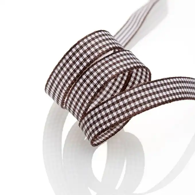 Vichy-Band 10mm Braun – Dekoratives Bastelzubehör Angebot