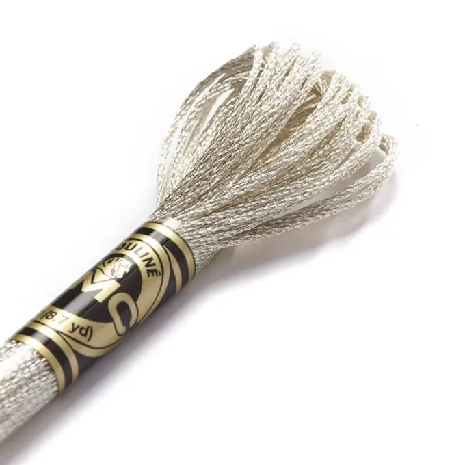 Finale Aktion Mouliné, metallisiert, 8-m-Strang, grau – Schwarz – COL E168