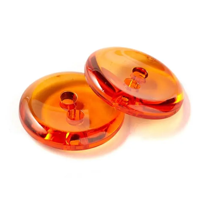 Finale Aktion Transparente Knöpfe Ø34mm Orange – 10er Set