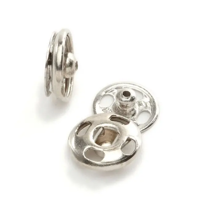 Nur Heute Vernickelter Druckknopf Nr. 7