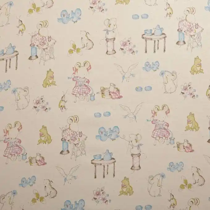 Neu Baumwollstoff Kleine Mäuse 160cm Breite