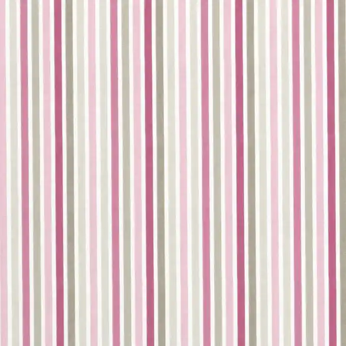 Abverkauf Streifendicker Baumwollstoff Rosa 140 cm Breite