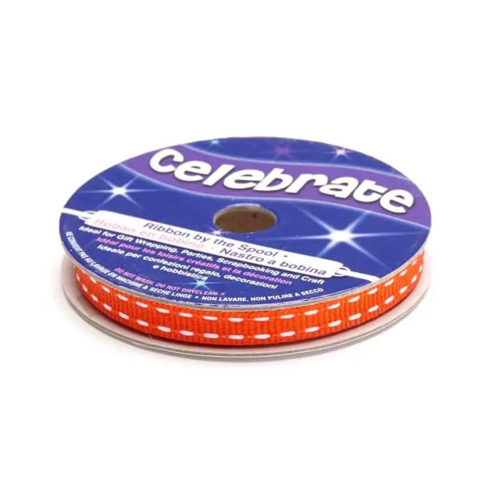 Grobkörnige Bandspule, orange Echt