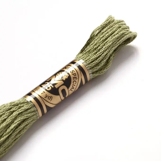 Aktuell Mouliné-Faden für Stickerei – Grüntöne – COL 3052