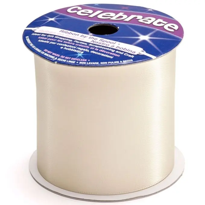 Online Kaufen Satinbandspule, naturfarben, 50 mm