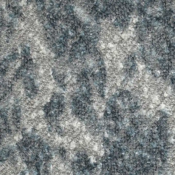 Solange Der Vorrat Reicht Bouclettes-Pullover Grau-Blau 155cm Laize