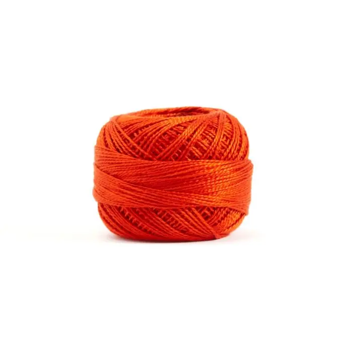 Jetzt Kaufen Perlgarn aus Baumwolle für Stickerei – Rot bis Orange