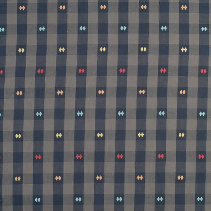 Gleich Bestellen Vichy Popeline Stoff Blau 145 cm Breite