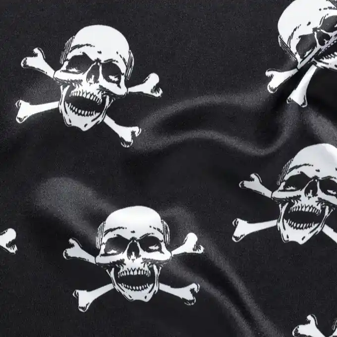 Top-Seller Satinstoff Totenköpfe