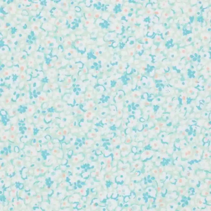 Popeline-Stoff mit Blumenmuster 145 cm Breite Mengenrabatt