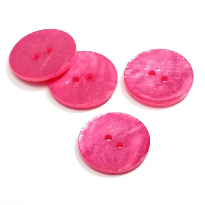 Rosa Dunkel Perlmutt-Imitat Knopf 2-Loch 22mm Jetzt Kaufen